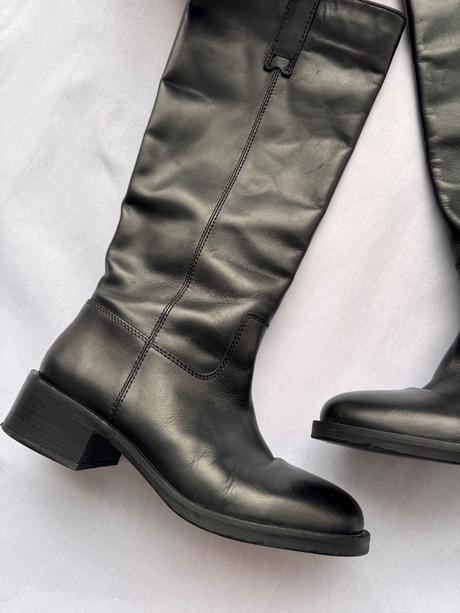 Zara - kožené čižmy, zara,41