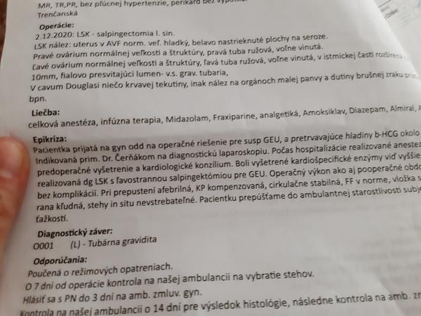 Mimomaternicové tehotenstvo, odstránenie vajcovodu a snaha o dieťa - váš názor