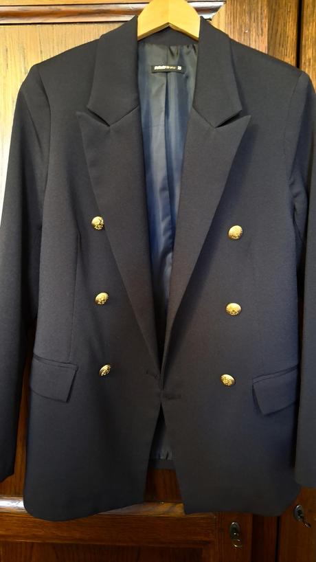 Tmavomodré sako s, s