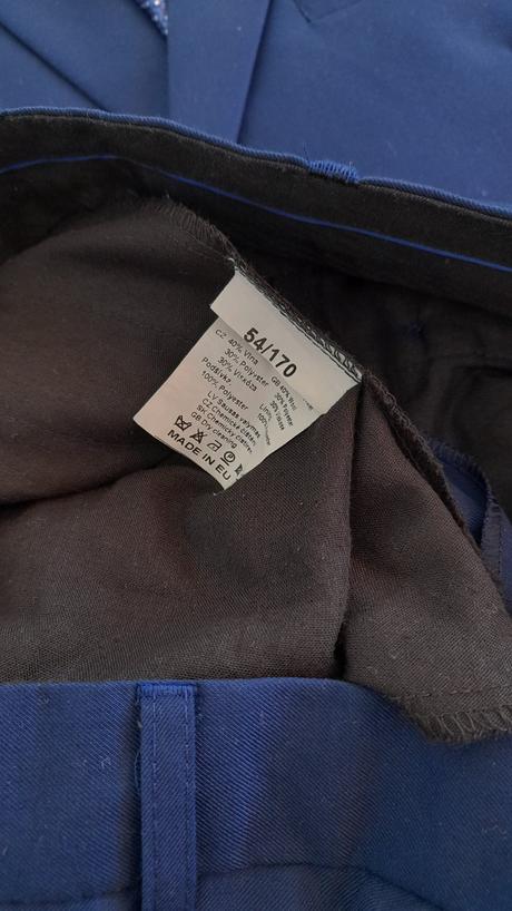 Oblek slim fit + košeľa +motýlik, l