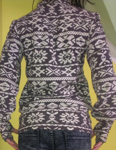 Mikinka s vianočným vzorom, xs