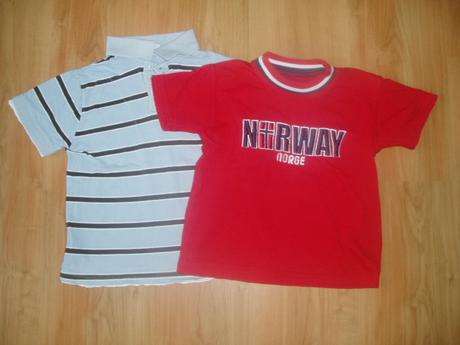 2 krát značkové tričko 104/116, 110