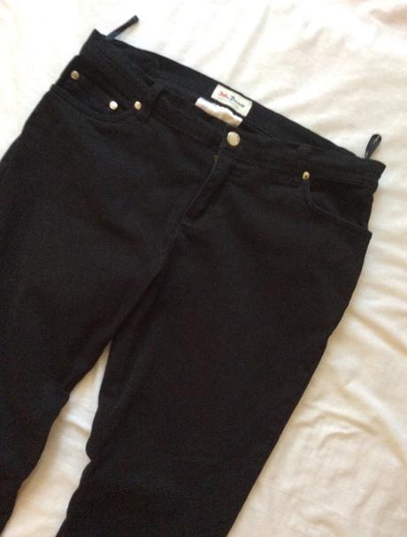Kvalitné čierne nohavice john braner v. 40/42, 40