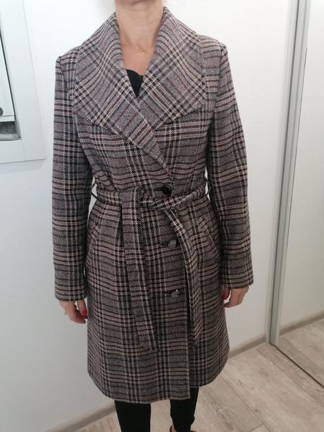 Károvaný 3/4 kabát, f&f,36
