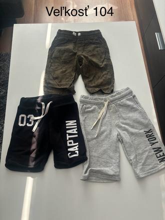 Kraťasy 104, h&m,104
