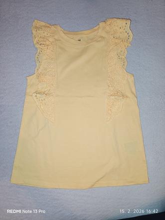 Marhuľové tielko s madeirou, h&m,134