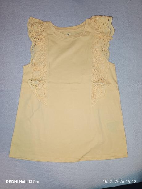 Marhuľové tielko s madeirou, h&m,134