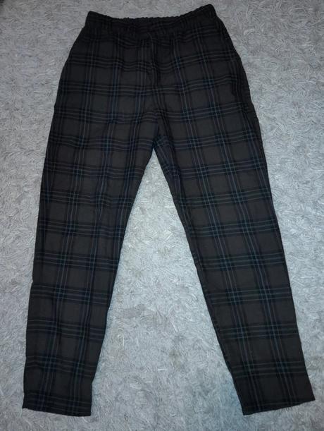 Kárované nohavice, pull&bear,36