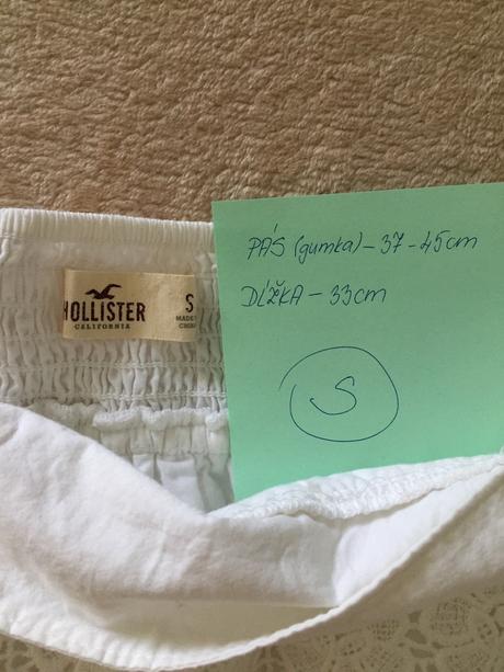 Hollister biela sukňa, hollister,s