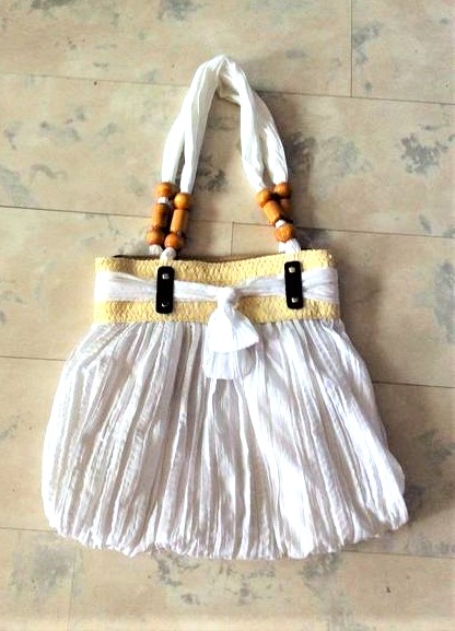 Naturálna letná veľká kabela,