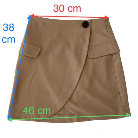 Pull & bear béžová mini zavinovacia sukňa xs (34), pull&bear,xs