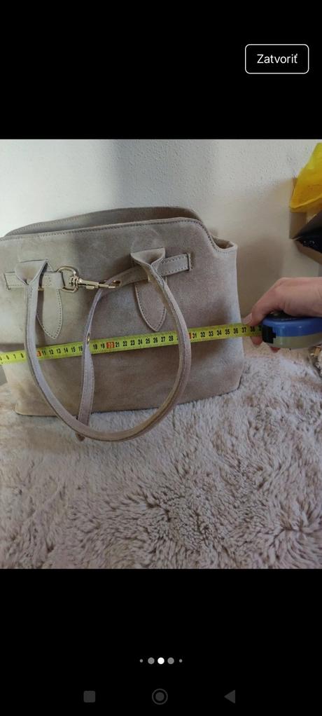 Dámska kožená kabelka, 