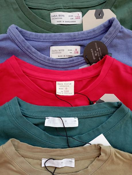 5 ks tričká/nátelníky zara (nenosené), zara,146