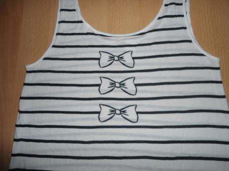 Cierno-biele letne tricko, h&m,s