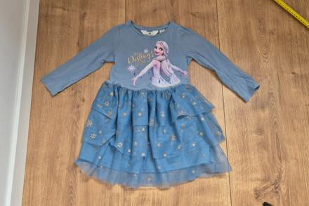 Frozen šaty s elzou, h&m,104