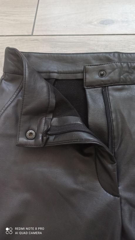Koženkové nohavice nenosené, f&f,42
