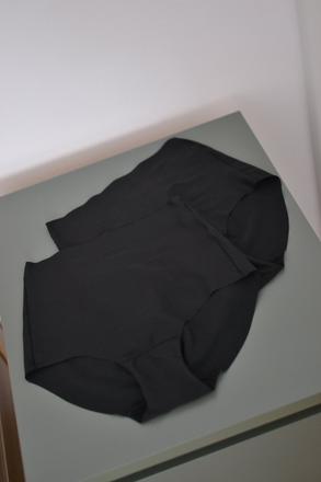 Neviditeľné čierne sťahovacie nohavičky s 2 ks, h&m,s