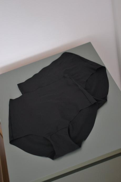 Neviditeľné čierne sťahovacie nohavičky s 2 ks, h&m,s