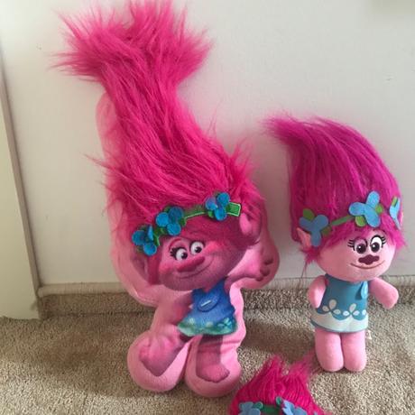 Plyšová troll poppy 3 ks, 