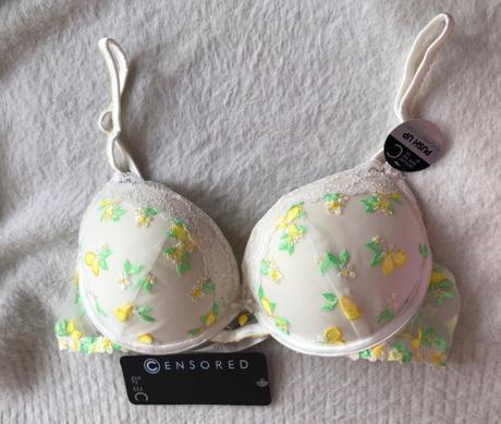 Nová biela kvetovaná push-up podprsenka, 75 c, new yorker,75c