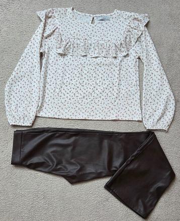 Blúzka a zvonové legíny, h&m,152