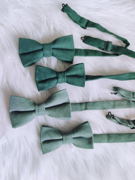 Elegantné saténové motýliky dospelý a dieťa,