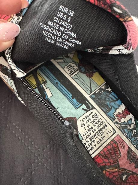 Tenisky spiderman, h&m,38