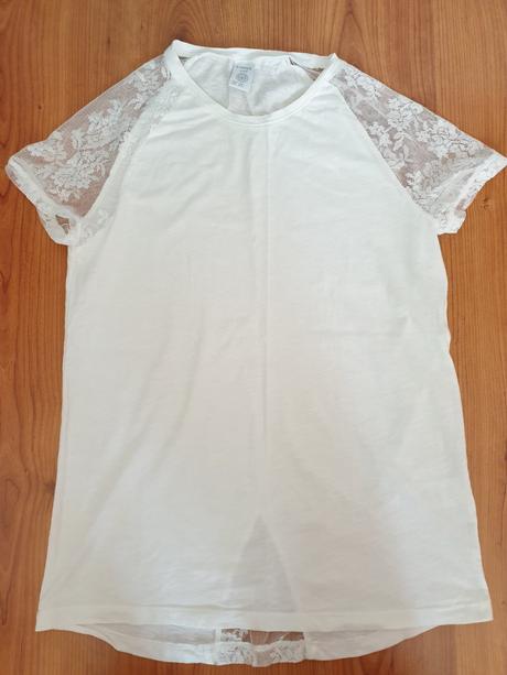 Dievčenské tričko s krajkou, lindex,170