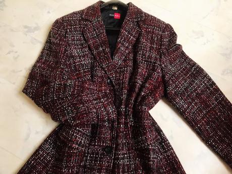 Luxusné buklé sako, xl