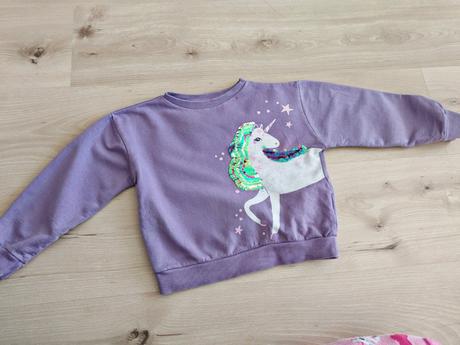 Krásna mikinka bavlna jednorožec 92-104, sinsay,104