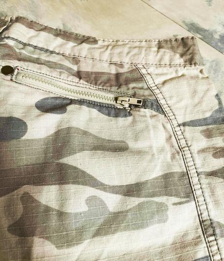 3/4 maskáčové nohavice, fishbone,xs