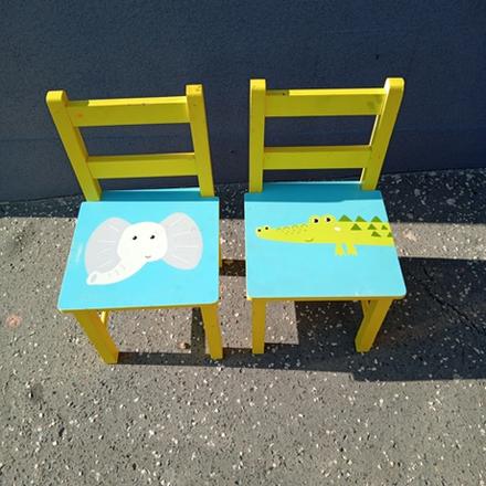 Detské stoličky pre najmenších - drevené,