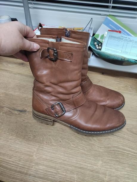 Kožené teplé čižmy, 42