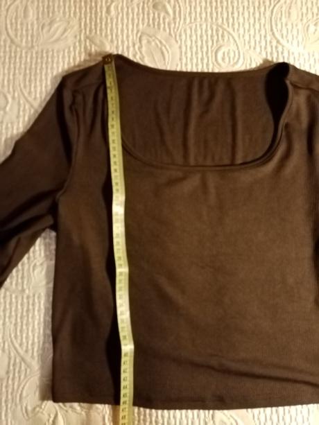 Crop top s dlhym rukávom, l