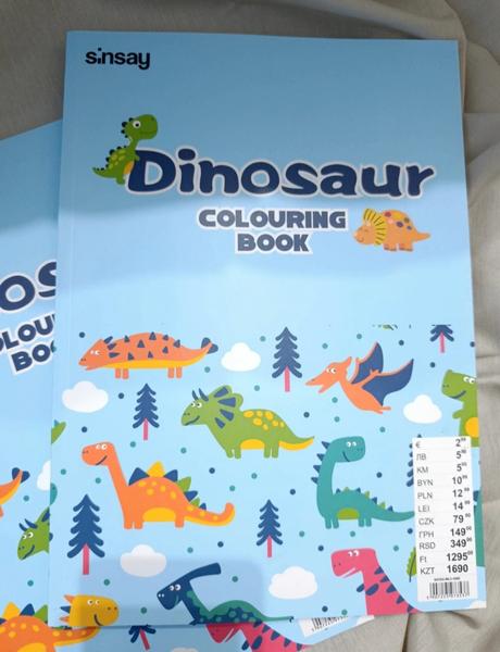 Dinosaurus vymaľovánka, 