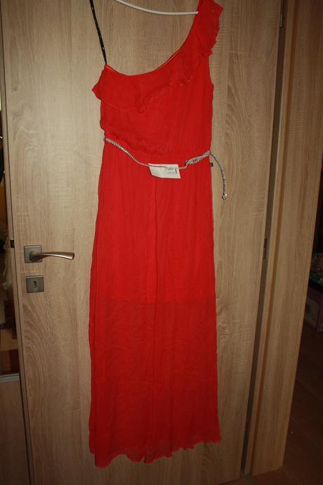 Spolocenske maxi saty ruzove, s