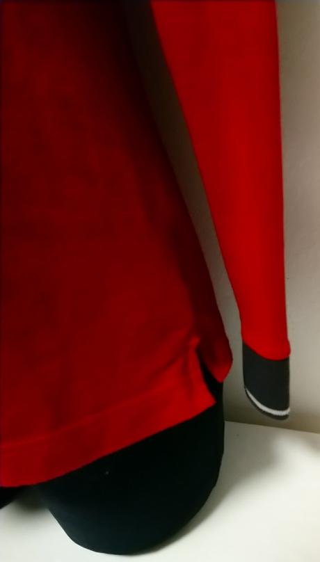 Dámsky červený top s golierom, qbb, l