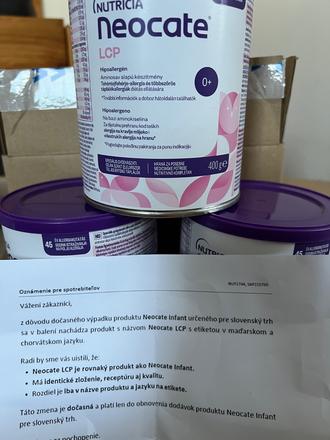 Nutricia neocate infant lcp, 