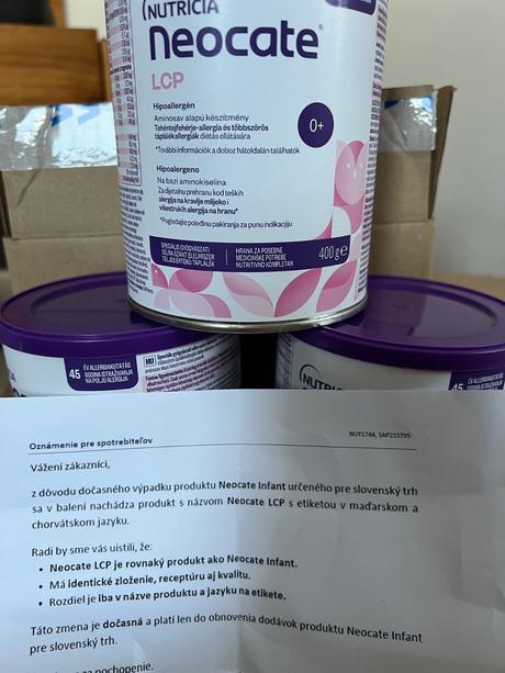 Nutricia neocate infant lcp, 