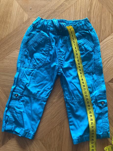 Tenké bavlnené roll-upové nohavice, 68