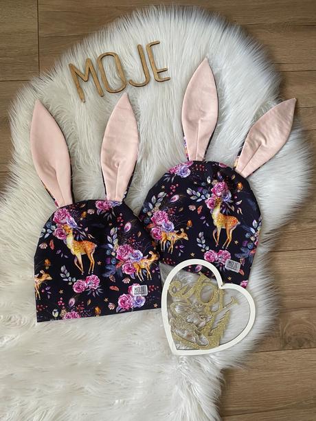 Krasny set ciapocka zajko a nakrcnik, 50 - 140