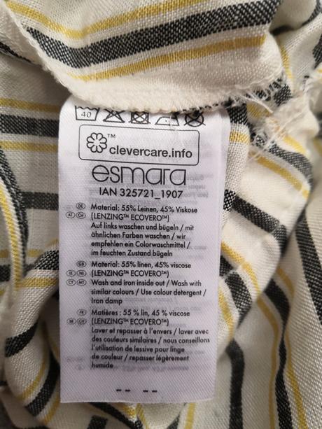 Krátky ľanový overal, esmara,s