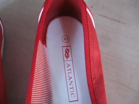 Dámske červené športové balerínky, 41, 41