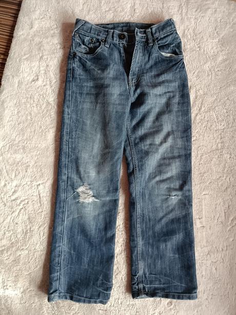 Širšie rifle, denim,140