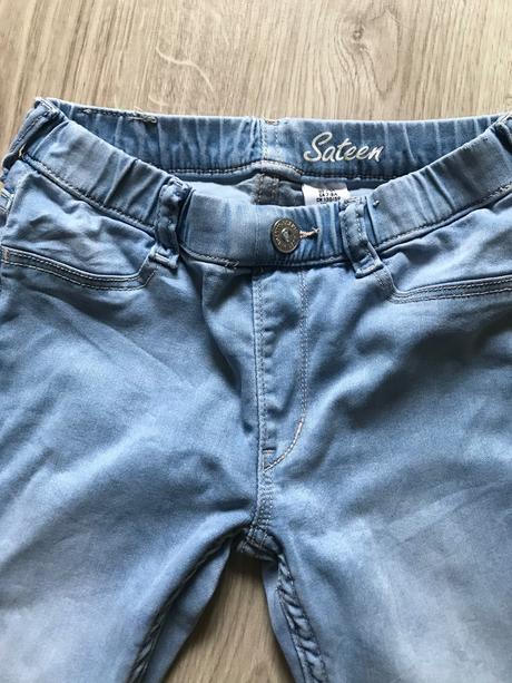 Legins denim sateen 7-8 rokov, h&m,128