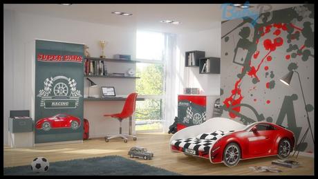 Detská autoposteľ 160x80, šírka (cm): 80,dĺžka (cm): 160