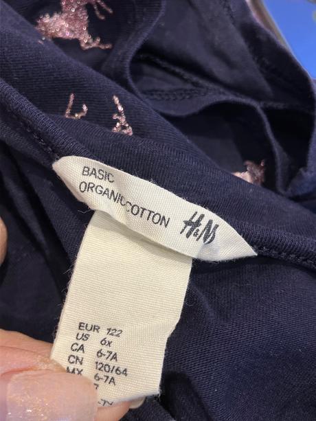 Dievčenské šaty s jednorožcami h&m (122), h&m,122