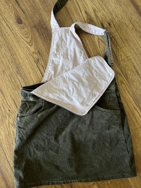 Menčestrová sukňa na traky, h&m,134