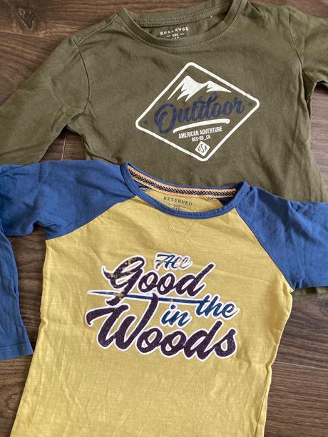 2 ks tričká reserved, reserved,116