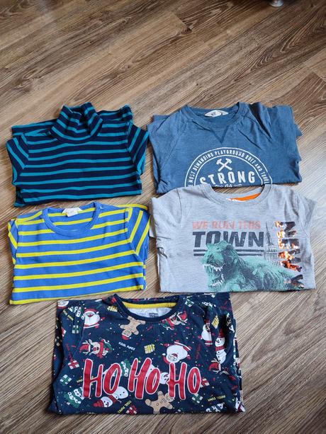 Balík tričiek 122/128, h&m,122